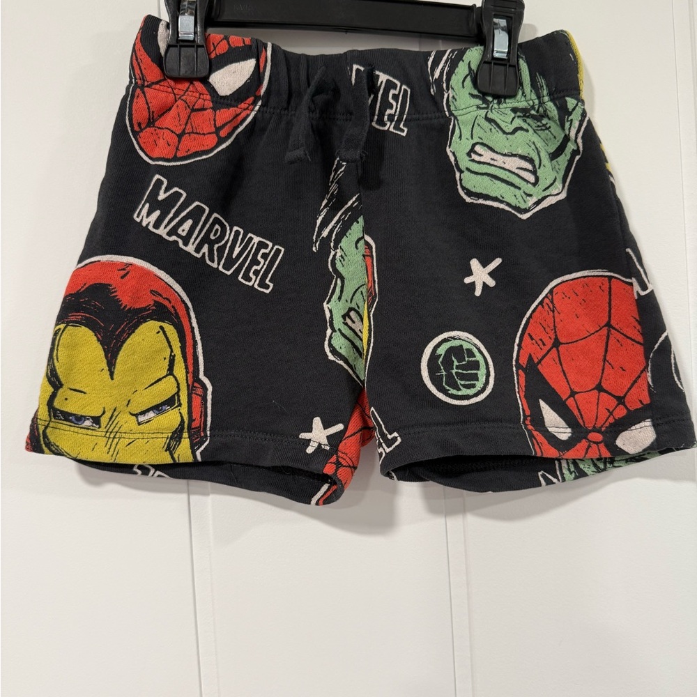 H&M Kids' Black Marvel Superhero Shorts